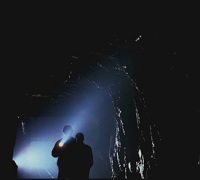 Dean and Sam in a cave...